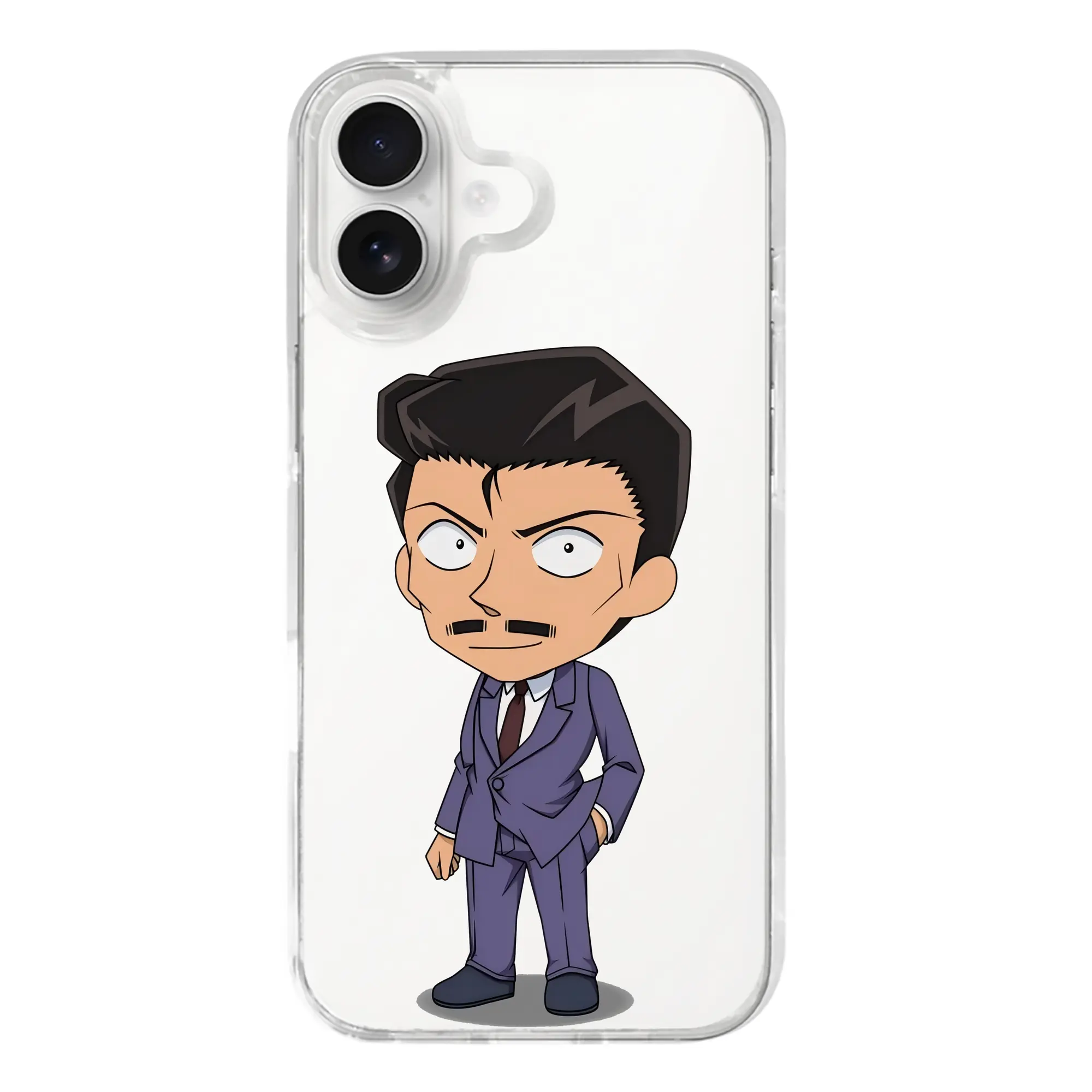 名探偵コナン グッズ 毛利 小五郎 - iPhone 17シリーズ 透明スマホケース – 薄型・耐衝撃・精密フィット保護カバー